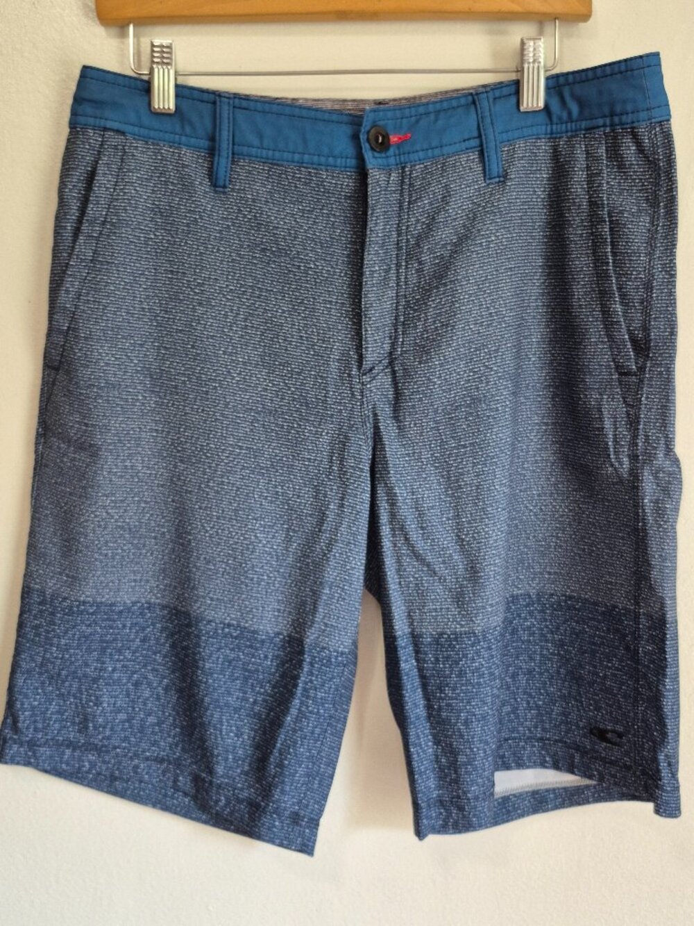 O'Neill Shorts Mens 32 Blue Flecked Board Shorts Swim Trunks Quick Hybrid
